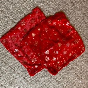 Holiday winter pillow covers, set of 2